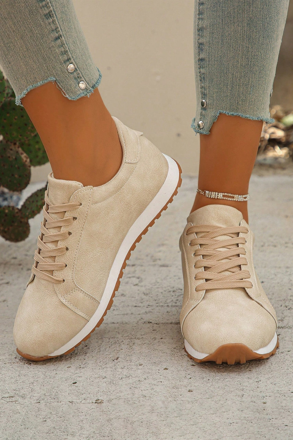 Wren Suede Lace Up Sneakers-1