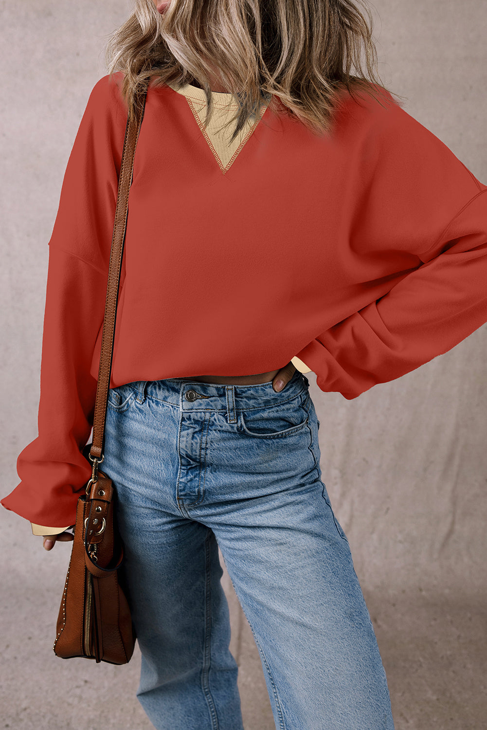 Abigail Drop Shoulder Oversized Sweatshirt-4