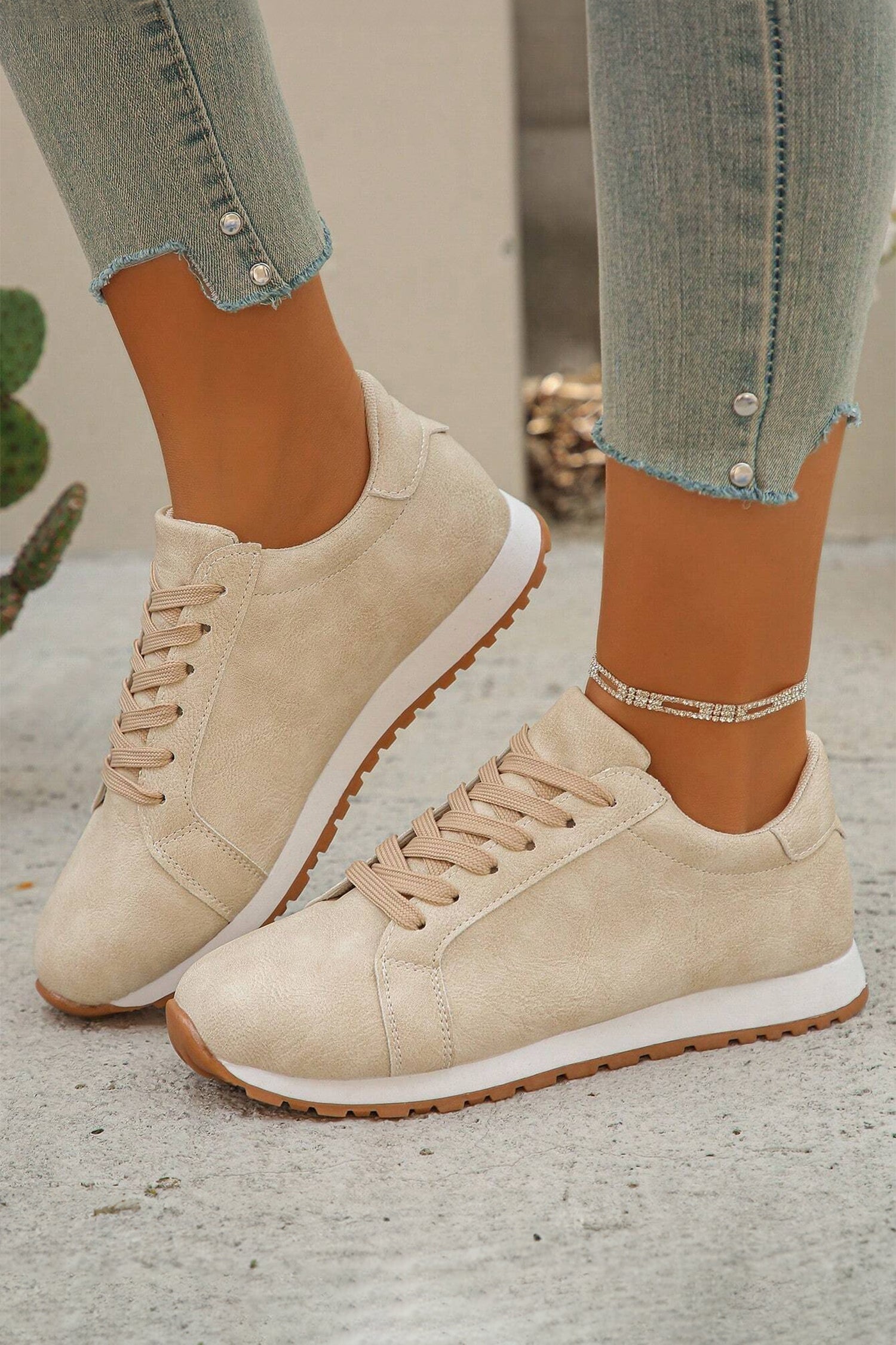 Wren Suede Lace Up Sneakers-2