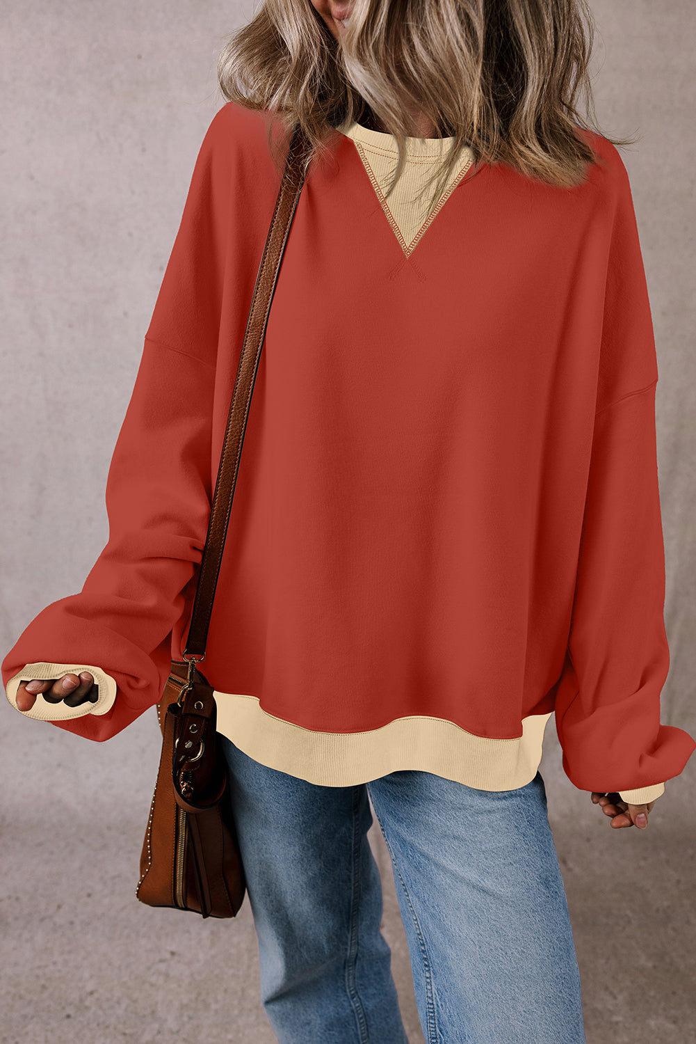 Abigail Drop Shoulder Oversized Sweatshirt-3