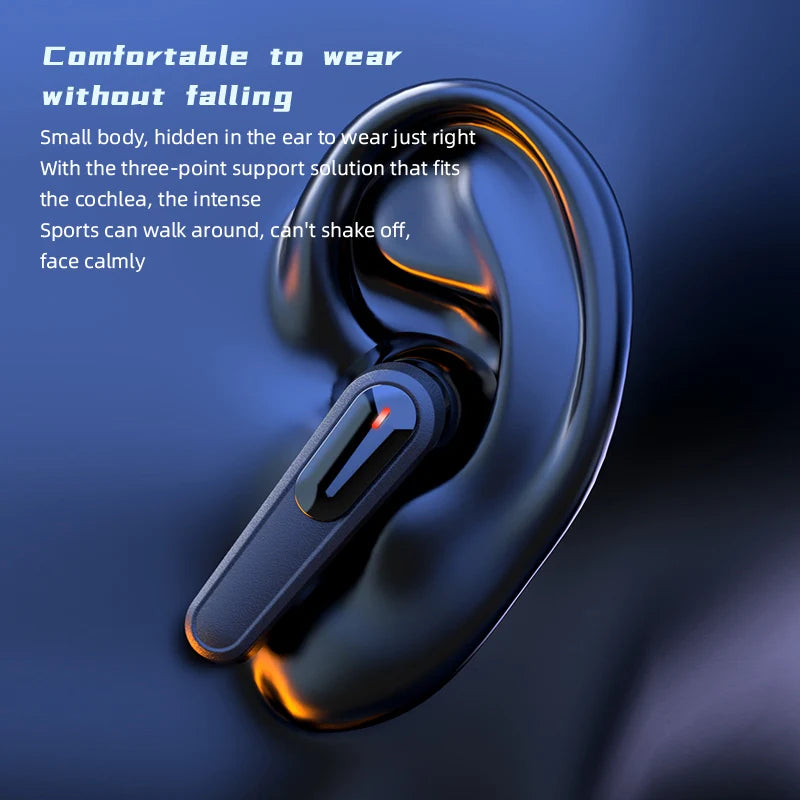 Bluetooth Earbuds Wireless Bluetooth Headset with Mic LED Display Earbuds Wireless Headphones Air Fone Bluetooth Earphones