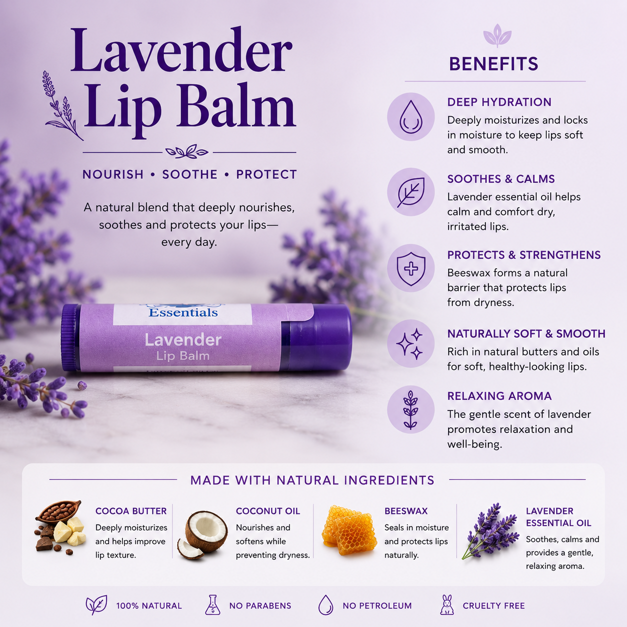Lavender Lip Balm-1