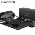 KINGSEVEN Aluminum Magnesium Men's Sunglasses Polarized Men Coating Mirror Glasses oculos Male Eyewear Accessories For Men K725