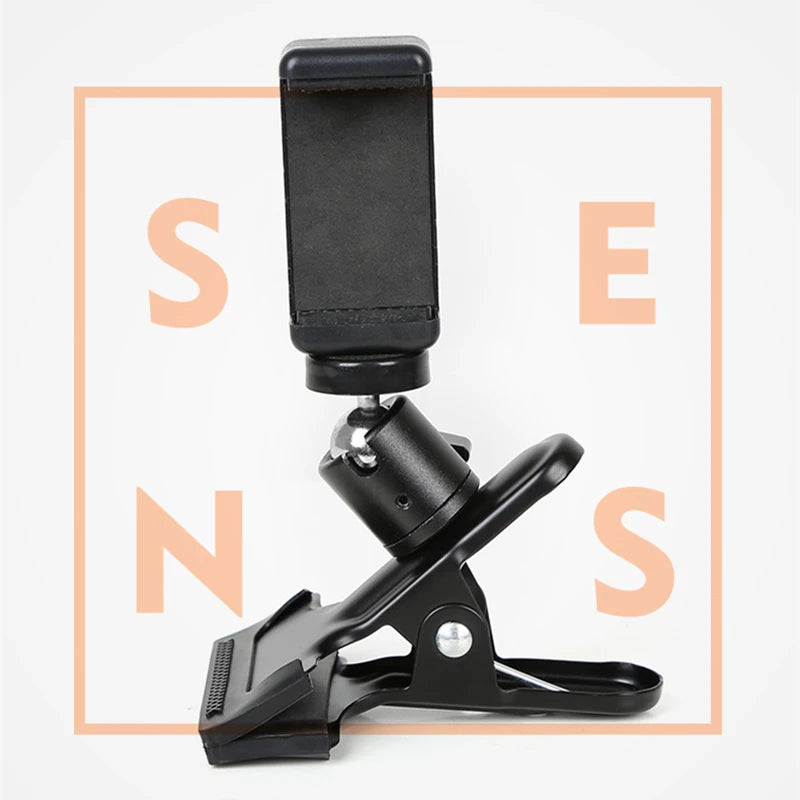 Guitar Head Clip Mobile Phone Holder Live Broadcast Bracket Stand Tripod Clip Head For iPhone 11 X Support Desktop Music Holder