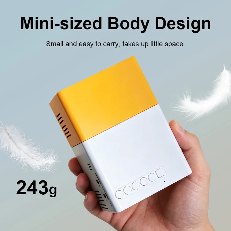 Customized Multi-interface Portable Projector HDMI Input HD 1080P Mirroringing Movie Projector Smart Mini Pocket Projector