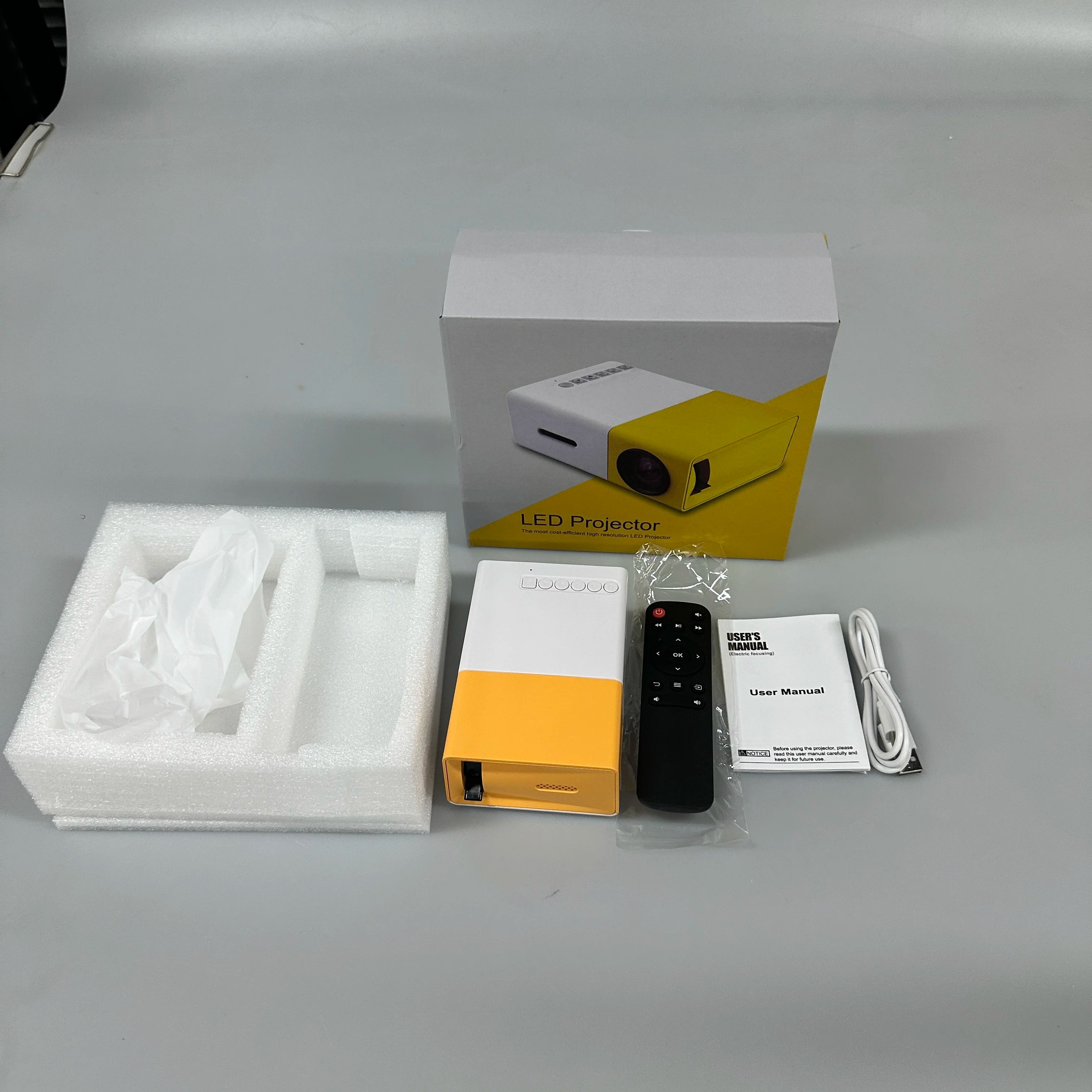 Customized Multi-interface Portable Projector HDMI Input HD 1080P Mirroringing Movie Projector Smart Mini Pocket Projector