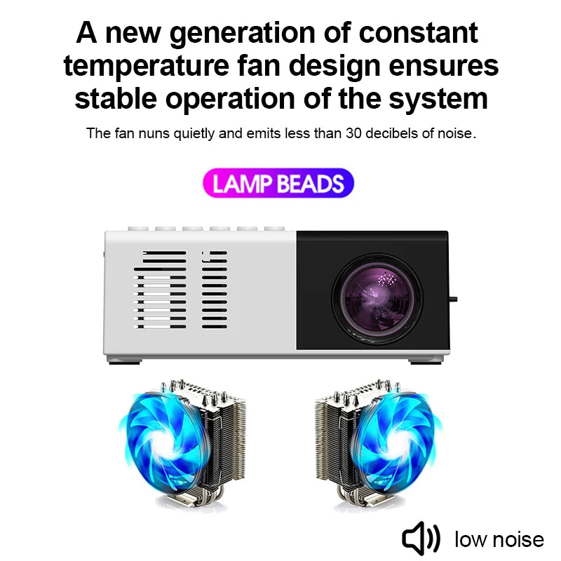 J9-5V Mini Projector Portable and Lightweight Home Theater Projector