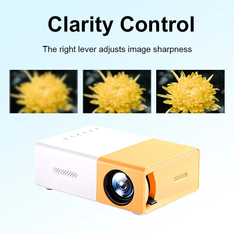 Customized Multi-interface Portable Projector HDMI Input HD 1080P Mirroringing Movie Projector Smart Mini Pocket Projector