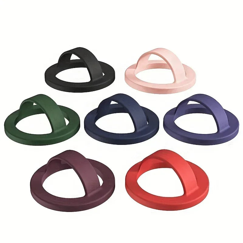 Strong Magnetic Liquid Silicone Comfortable Circular Grip Phone Holder For MagSafe Ring Shape Phone Accessories For iPhone 16
