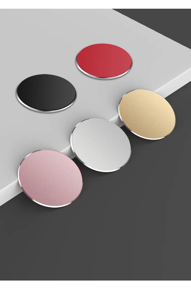 Thin Metal Plate Disk For Magnetic Car Phone Holder Iron Sheet Sticker Disk For Magnet Tablet Desk Phone Car Stand Mount Round