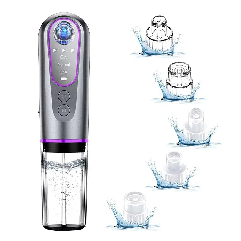 Electric Facial Vacuum Cleaner Professional 6 Suction Heads   and Blackhead Extractor for All Skin Types skin care