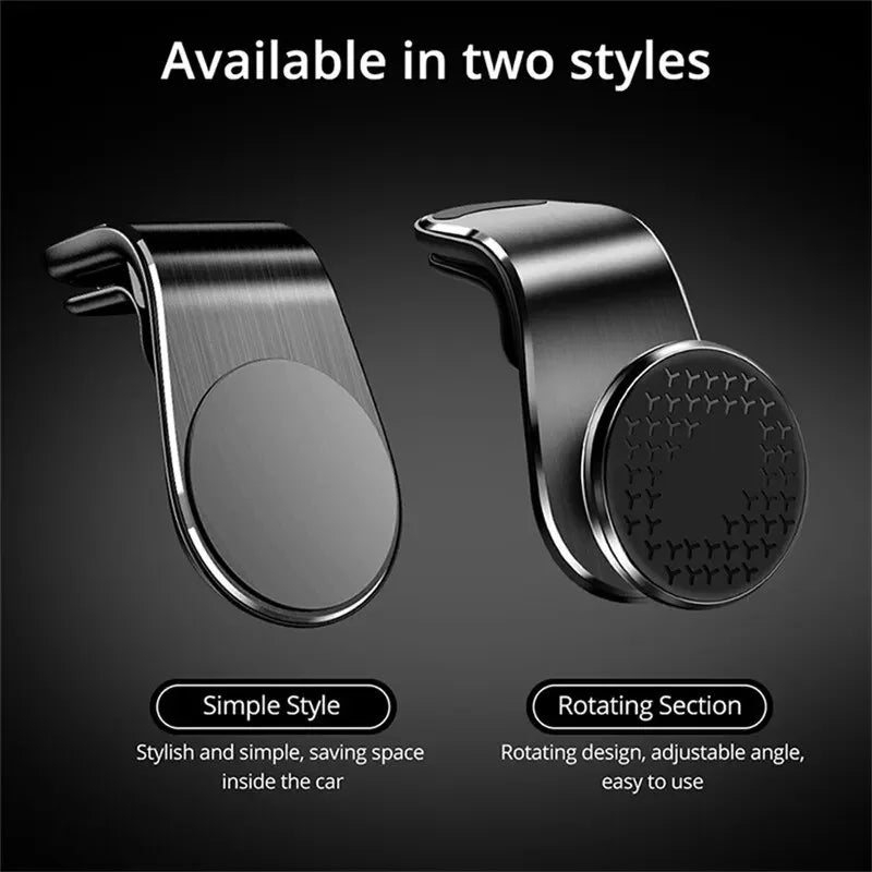 360° Magnetic Car Phone Holder Air Vents Clip Car Cell phone GPS Support Mobile For Auto For iphone Xiaomi Huawei Samsung