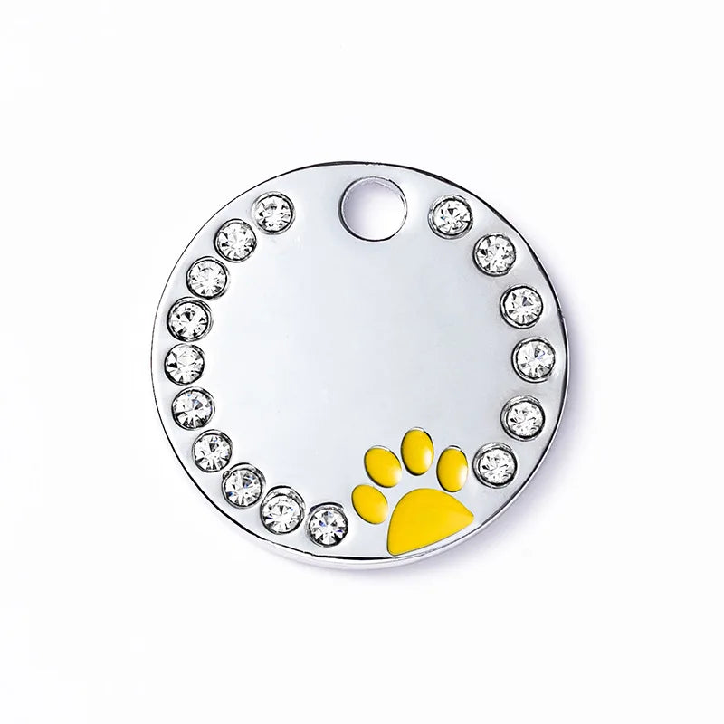 Dog Tag Personalized Pet Puppy Cat ID Tag Engraved Custom Dog Collar Accessories Customized Address Name Tag for Dogs Cats