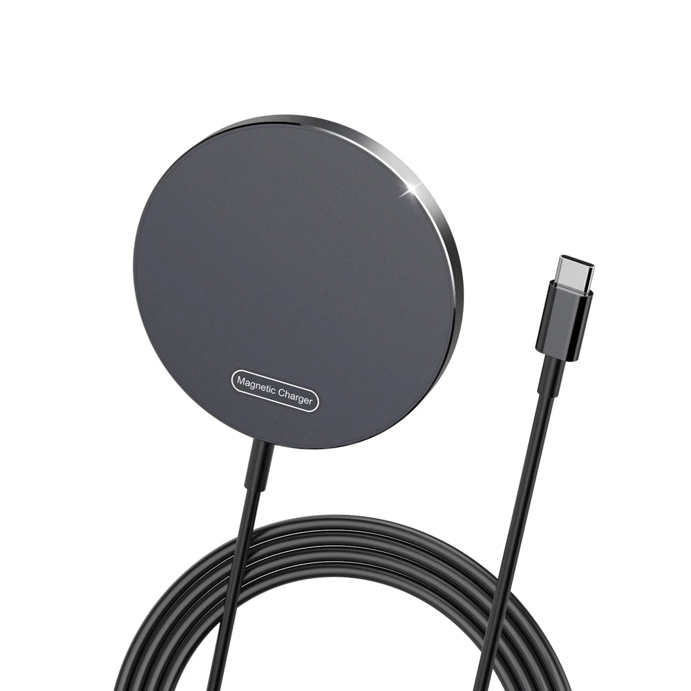 Magnetic Wireless Charger For iPhone 15 14 13 12 11 Pro XS Max Mini X XR Induction Fast Wireless Charging Pad For AirPods Pro 2