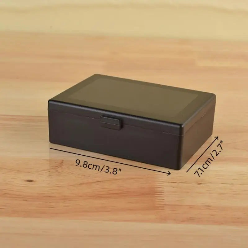 Black/white Plastic Case Card Storage Box Clear Stackable Card Box Desk Organizer Case Business Card Bank ID Card Storage