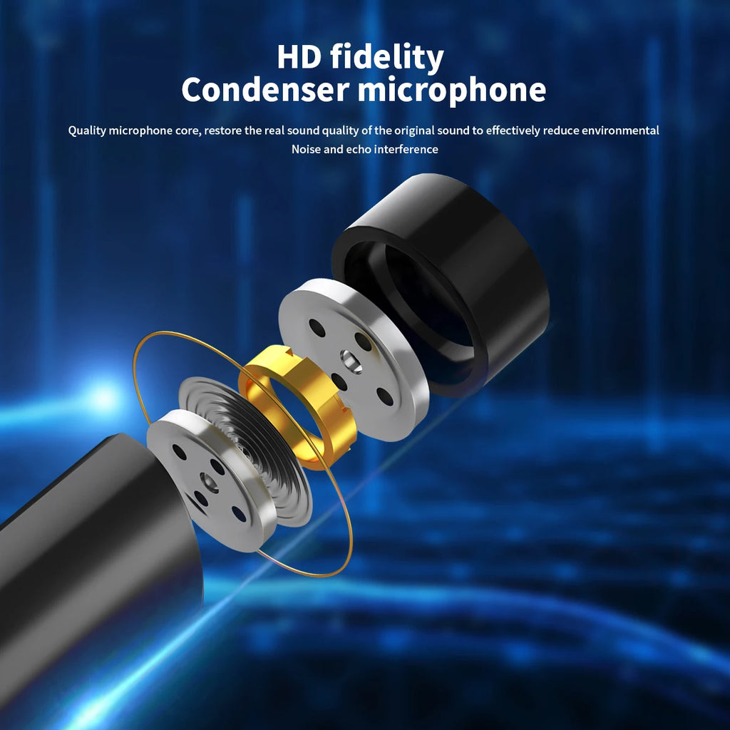 for Desktop PC USB Laptop Microphone Voice Mic High Sensitivity Mini Studio Speech Mic Stand With Holder Gaming Conference