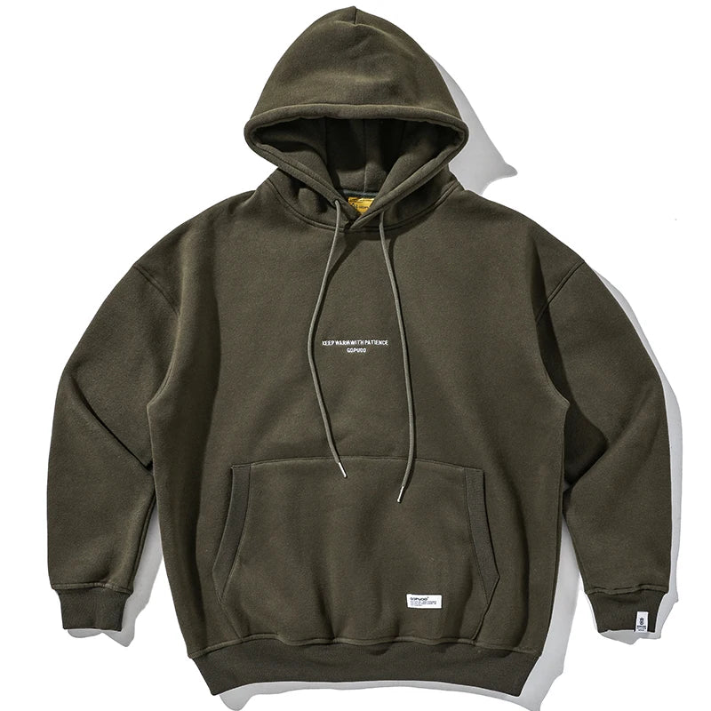 Japanese Streetwear High Quality Hip Hop Thin Fleece Hoodie Men Clothing Harajuku Casual Sweatshirt Korean Couple Pullover Male