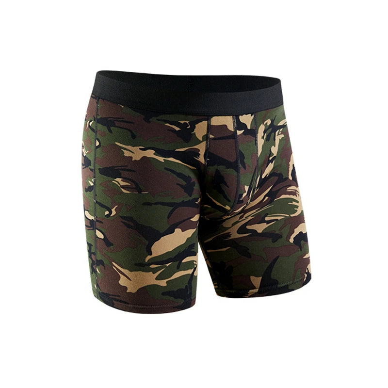 Sports Underwear Men panties Camouflage Men's boxers Cotton Underpants man Large Size boxershorts mens long boxer for Men Gift