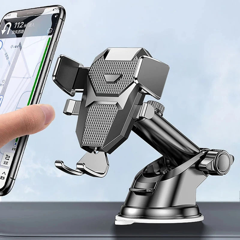 Sucker Car Phone Holder Car Air Vent Clip Mount Stand GPS Telefon Mobile Cell Support for iPhone 14 Promax Xiaomi Huawei Samsung