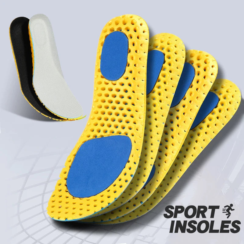 NEW Mesh Deodorant Breathable Cushion Running Insoles Memory Foam Insoles for Shoes Sole for Feet Man Women Orthopedic Insoles