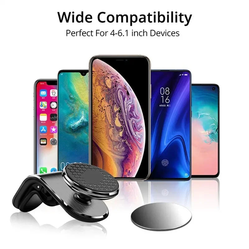 360° Magnetic Car Phone Holder Air Vents Clip Car Cell phone GPS Support Mobile For Auto For iphone Xiaomi Huawei Samsung