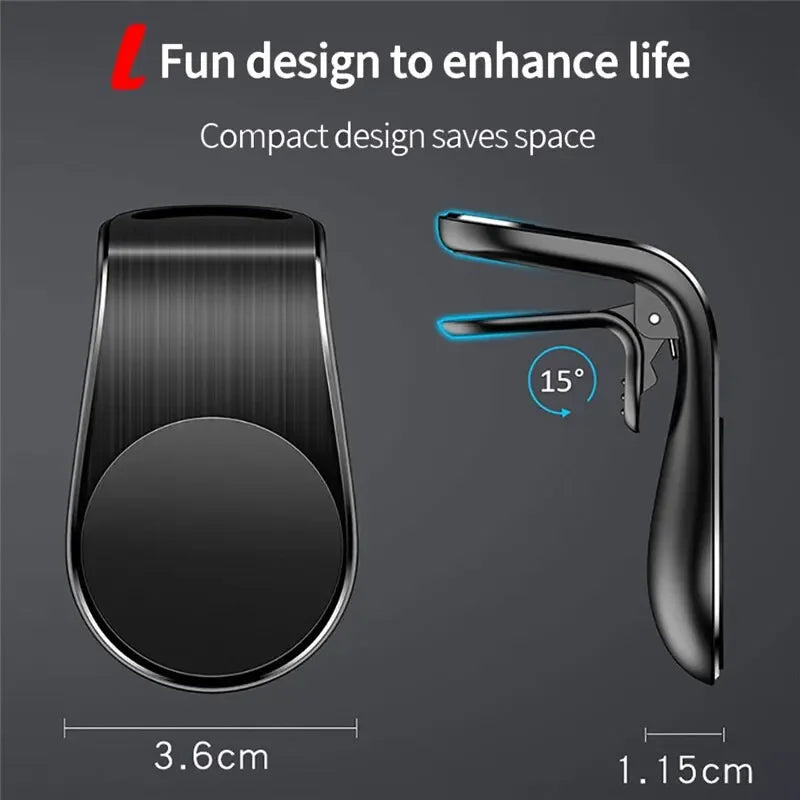 360° Magnetic Car Phone Holder Air Vents Clip Car Cell phone GPS Support Mobile For Auto For iphone Xiaomi Huawei Samsung