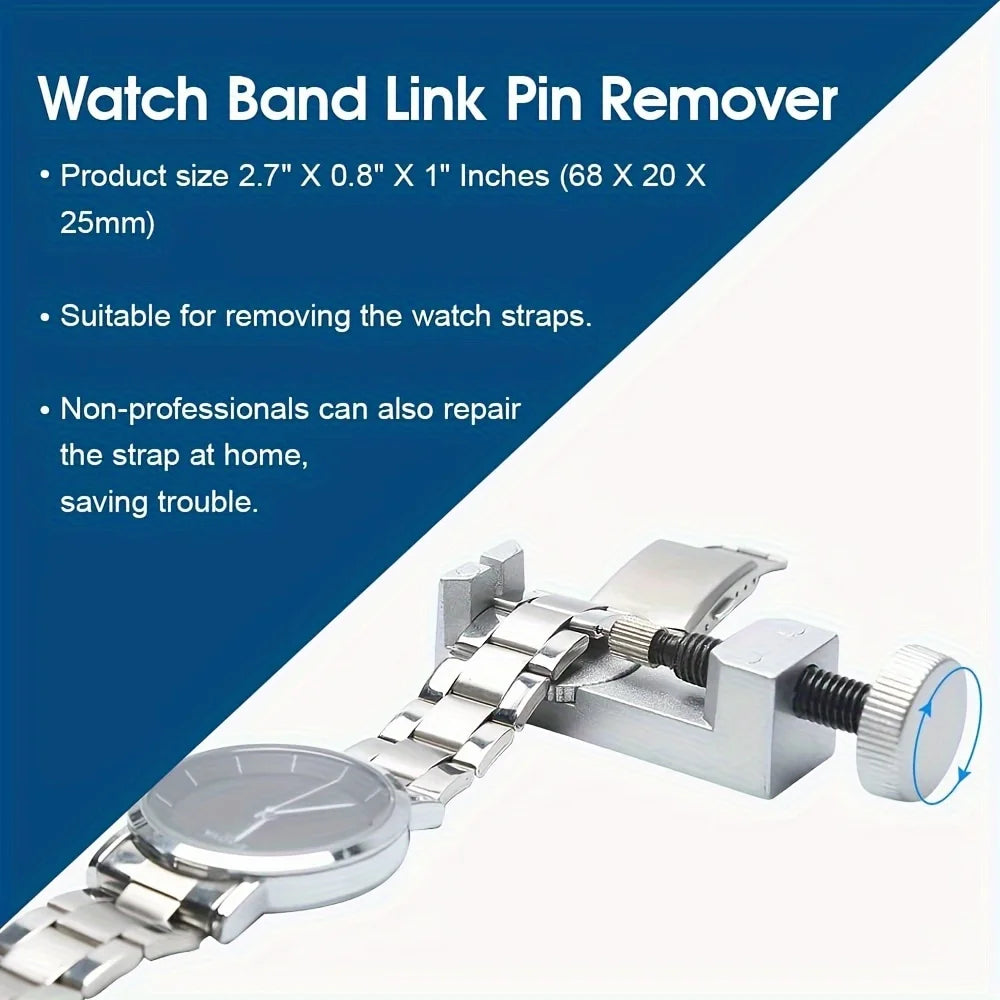 212pcs Watch Opener Repair Tool Kit Clock Pry Knife Screwdriver Pin Hammer Set Watchmaker Band Link Clockmaker Accessory