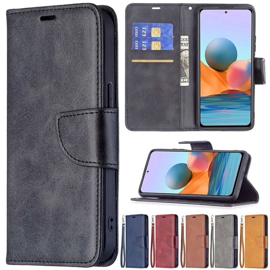 Wallet Leather Flip Case For Xiaomi Redmi 12 12C 10C 9A 9C Note 12S 12 Pro 11 Pro 11S 10 Pro 9 Pro Poco X5 Pro 11T 12T 13 Lite