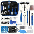 212pcs Watch Opener Repair Tool Kit Clock Pry Knife Screwdriver Pin Hammer Set Watchmaker Band Link Clockmaker Accessory