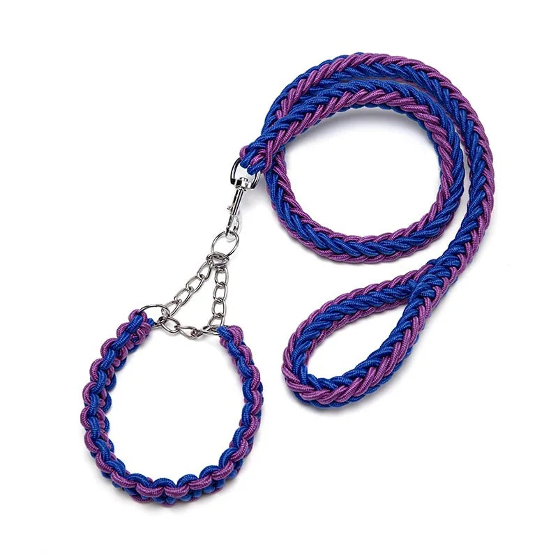 Nylon Dog Harness Leash for Medium Large Dogs Leads Pet Training Running Walking Safety Mountain Climb Dog Leashes Ropes