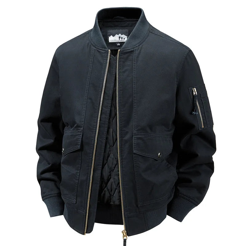 New Fashion Men Cotton Casual Tooling Jackets Bomber Jackets Male Winter Fleece Warm Parkas Quality Man Slim Cargo Coats Size 4X