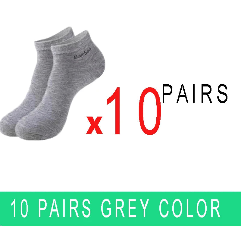 5/10/15/20 Pairs Bamboo Fiber Ankle Socks Men‘s And Women Soft and breathable Boat Socks Men Gifts Spring Summer Short Socks
