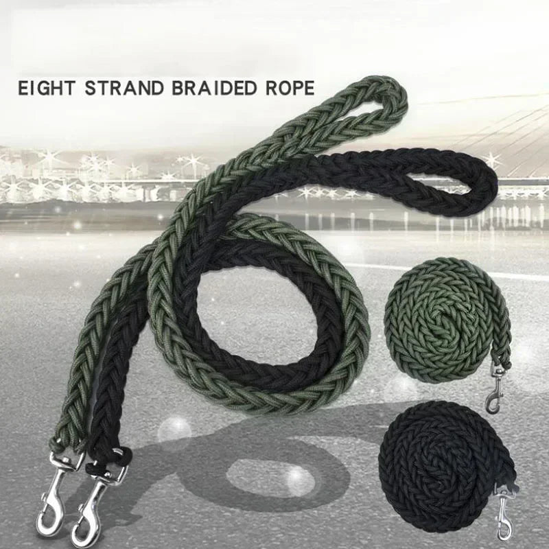 Nylon Dog Harness Leash for Medium Large Dogs Leads Pet Training Running Walking Safety Mountain Climb Dog Leashes Ropes