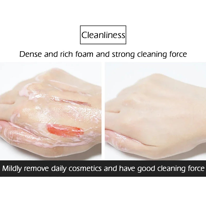 SENANA Amino Acid Face Cleanser Moisturizing Brightening Hydrating Oil-Control Nourishing Skin Care Facial Cleaning Tools