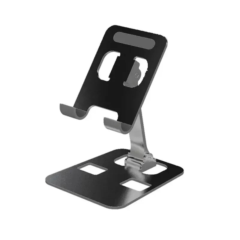 Universal Aluminum Alloy Foldable Desk Phone Holder Mount Stand For iPhone 15 14 Mobile Phone Holder Tablet Desktop Metal Holder