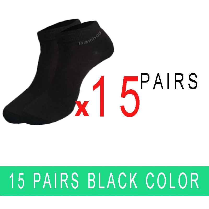 5/10/15/20 Pairs Bamboo Fiber Ankle Socks Men‘s And Women Soft and breathable Boat Socks Men Gifts Spring Summer Short Socks