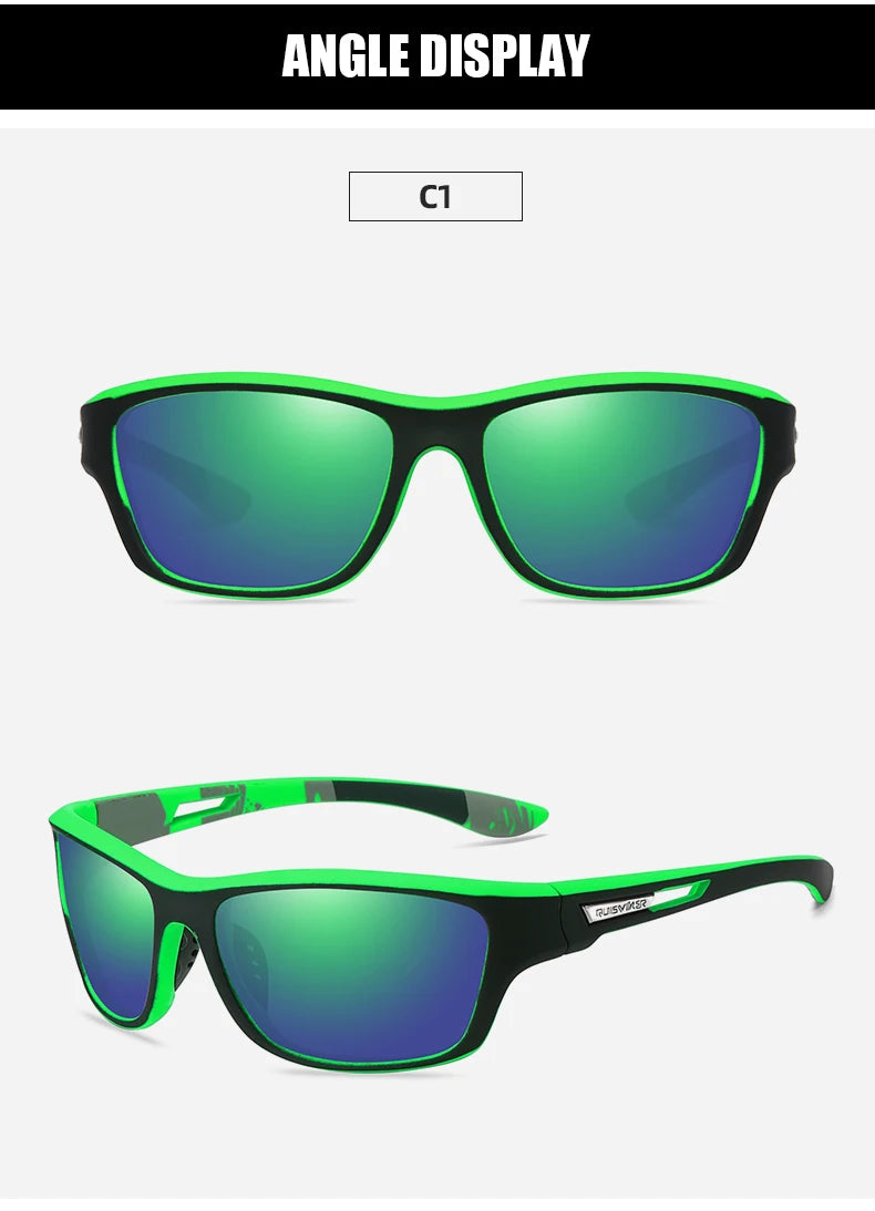 Brand New Men Sunglasses Polarized Sun Glasses Women UV400 Outdoor Baseball Softball Sport Eyewear Fishing Goggles