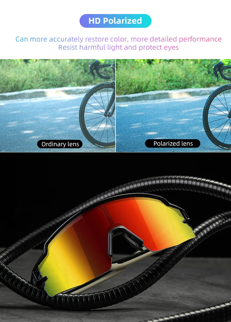 ROCKBROS Bicycle Glasses Photochromic Bike Glasses UV400 Protection Eyewear Polarized Sunglasses MTB Road Cycling Goggles