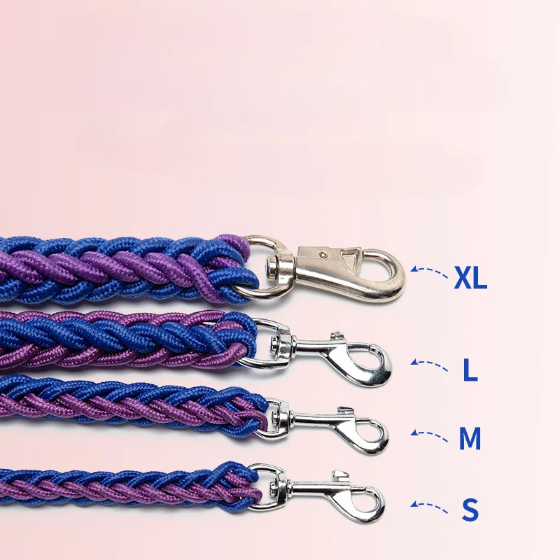 Nylon Dog Harness Leash for Medium Large Dogs Leads Pet Training Running Walking Safety Mountain Climb Dog Leashes Ropes