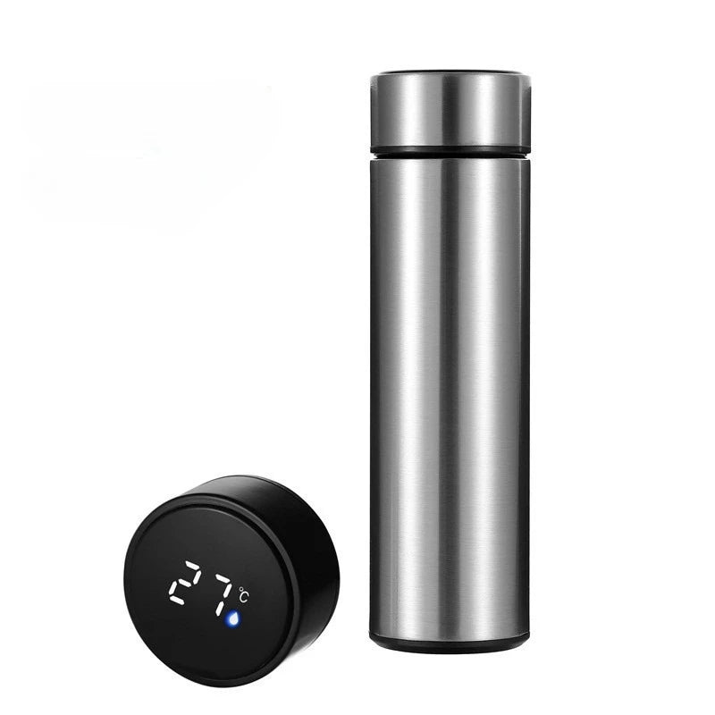 500ML Temperature Display Thermos Cup Stainless Steel Divided Thermos Bottle Outdoor Vacuum Insulated Cup Father's Day Gift
