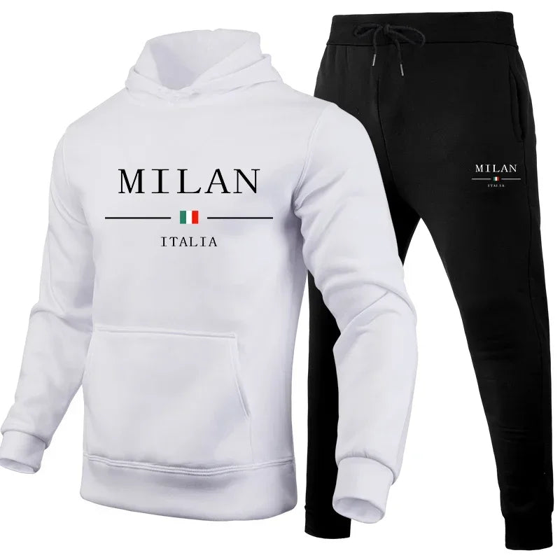 Men's Tracksuit Outdoors Hot Sale Men Daily Comfort Hooded Single Sportswear and Sweatpant Man Fashion Sports set Jogging Simple