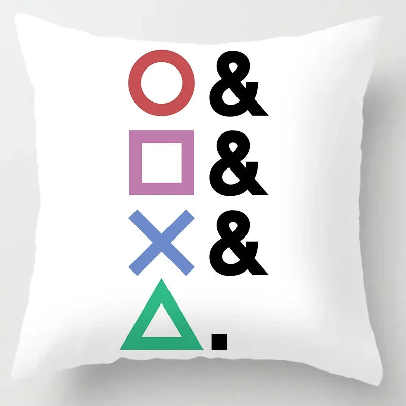 45x45cm TV Game Fan Style Square Pillowcase Home Decor Cushion Cover Anime New Design Printed