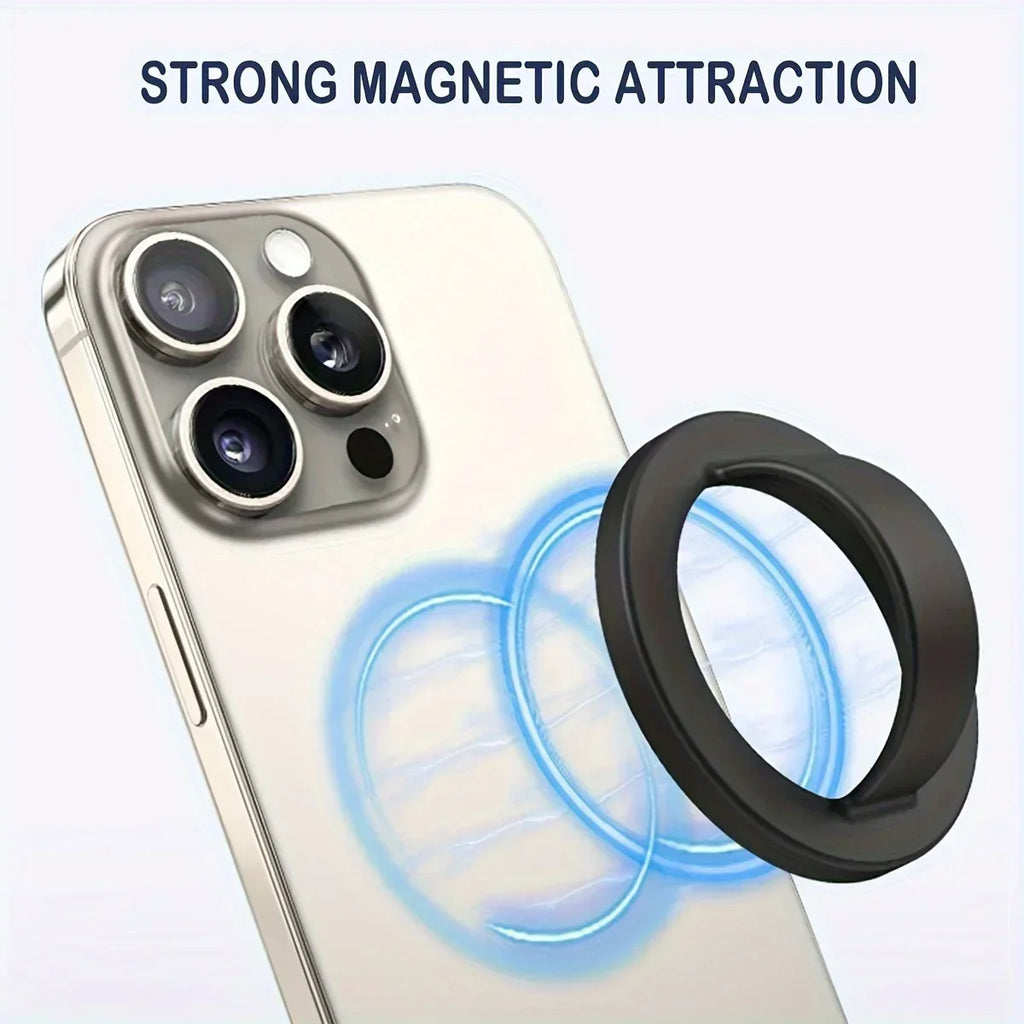 Strong Magnetic Liquid Silicone Comfortable Circular Grip Phone Holder For MagSafe Ring Shape Phone Accessories For iPhone 16