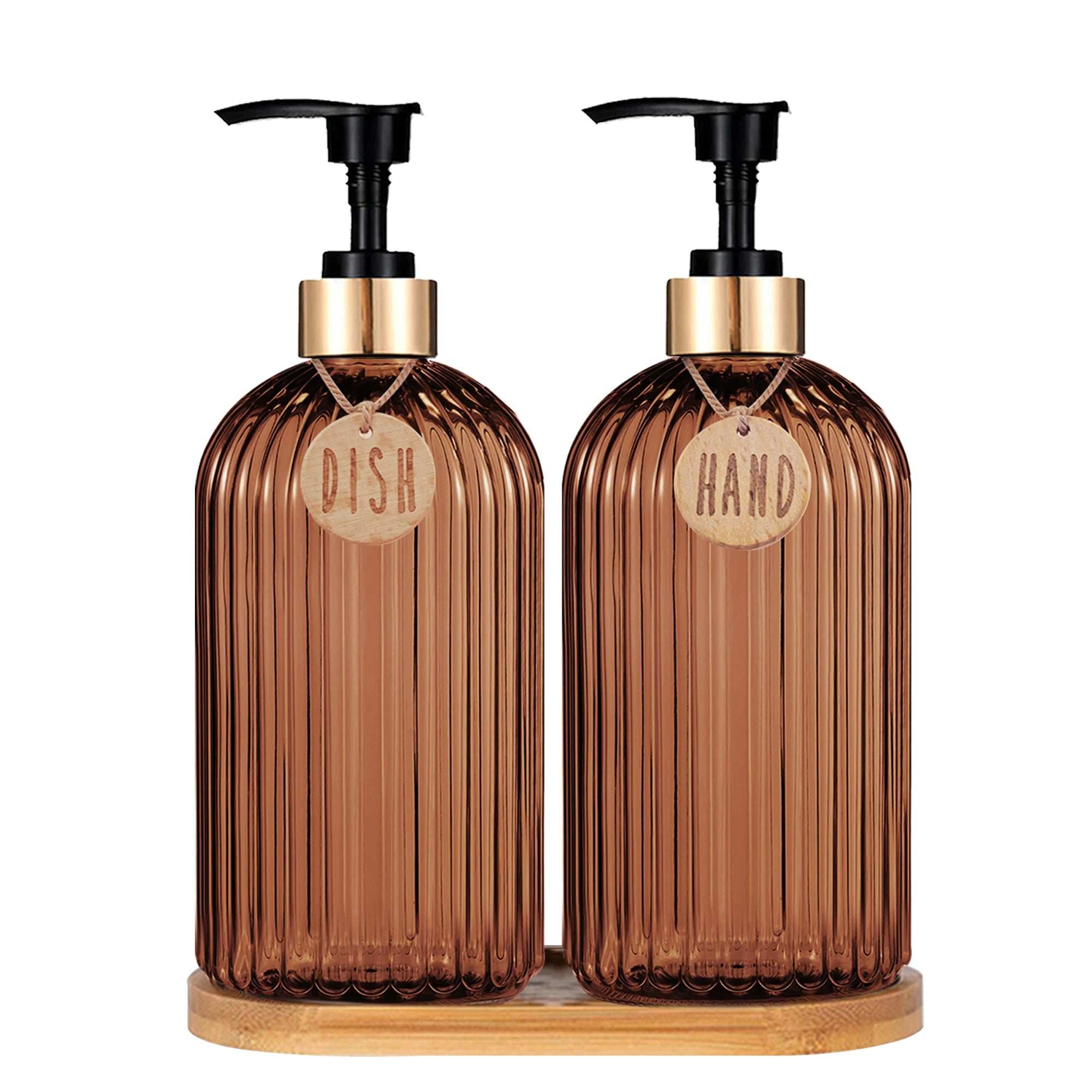 New Home Apartment Decoration Dish Soap Dispenser Bottle Reusable Hand Press Liquid Refill Bottle Kitchen Bathroom Soap Bottle