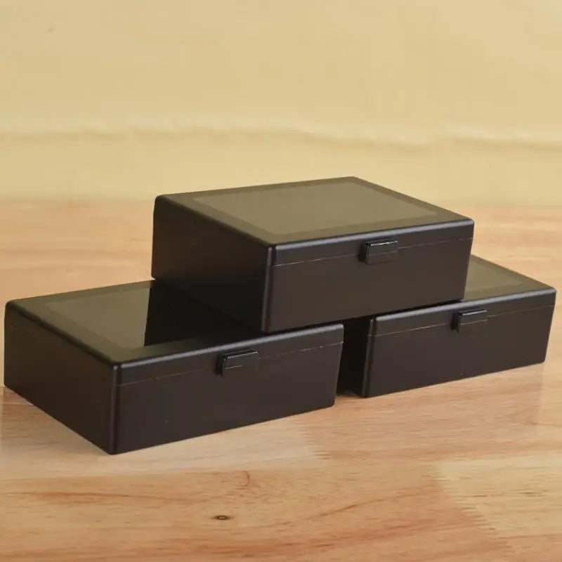 Black/white Plastic Case Card Storage Box Clear Stackable Card Box Desk Organizer Case Business Card Bank ID Card Storage