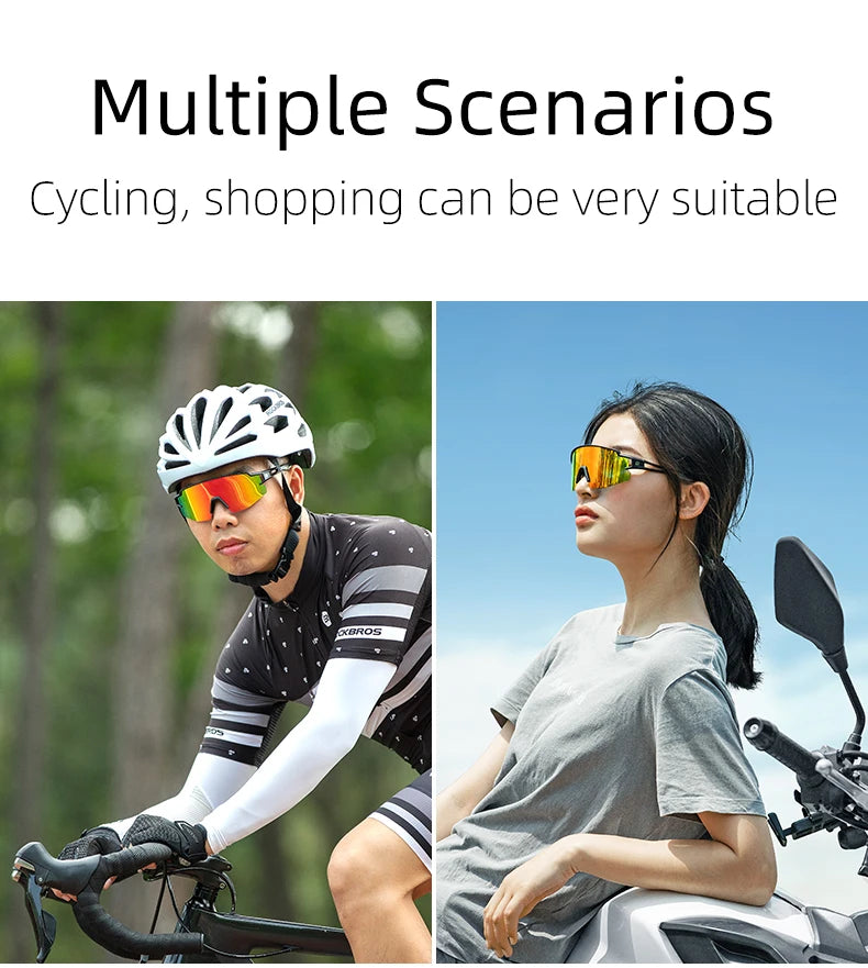 ROCKBROS Bicycle Glasses Photochromic Bike Glasses UV400 Protection Eyewear Polarized Sunglasses MTB Road Cycling Goggles