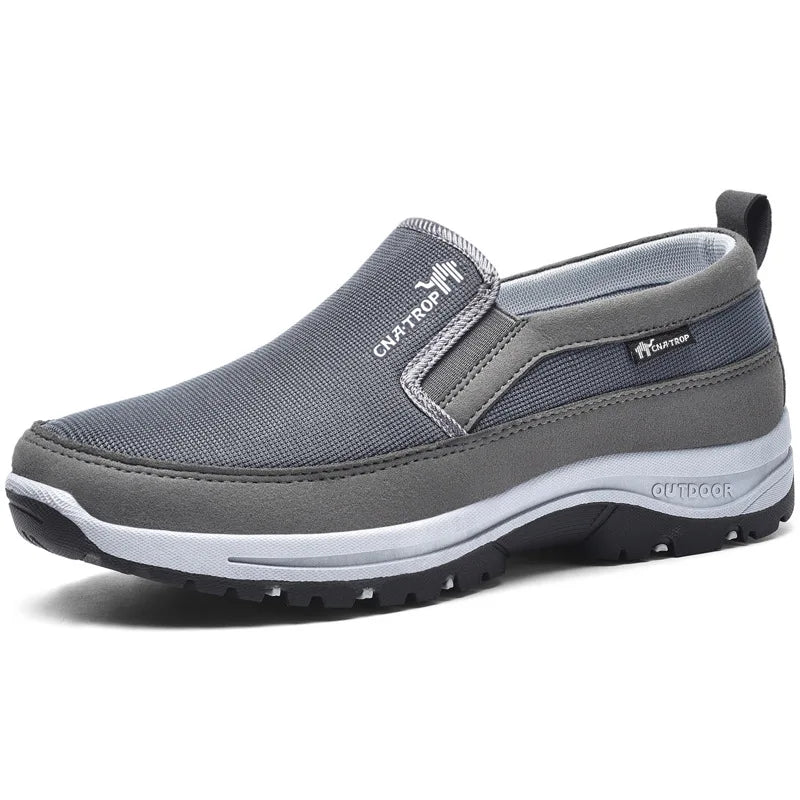 Brand Men's Casual Shoes Breathable Mesh Loafers for Man Non-Slip Comfortable Sneakers Wear-resistant Retro Man's Driving Shoes