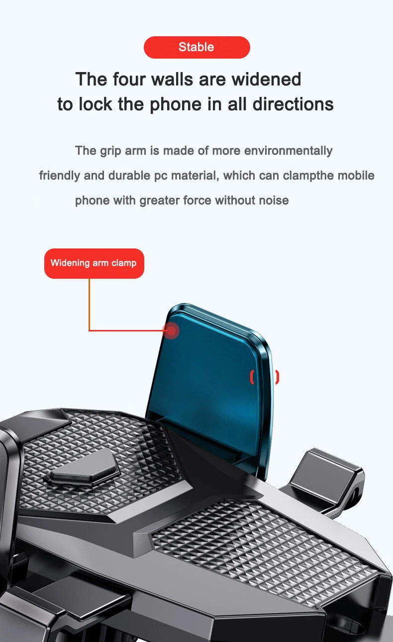 Sucker Car Phone Holder Car Air Vent Clip Mount Stand GPS Telefon Mobile Cell Support for iPhone 14 Promax Xiaomi Huawei Samsung