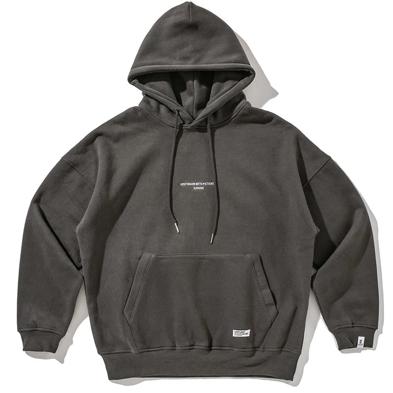 Japanese Streetwear High Quality Hip Hop Thin Fleece Hoodie Men Clothing Harajuku Casual Sweatshirt Korean Couple Pullover Male