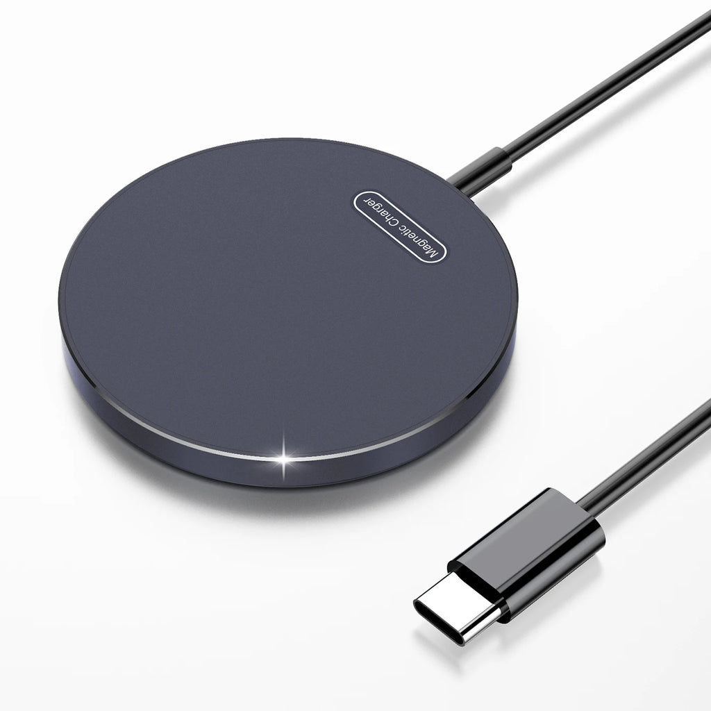 Magnetic Wireless Charger For iPhone 15 14 13 12 11 Pro XS Max Mini X XR Induction Fast Wireless Charging Pad For AirPods Pro 2